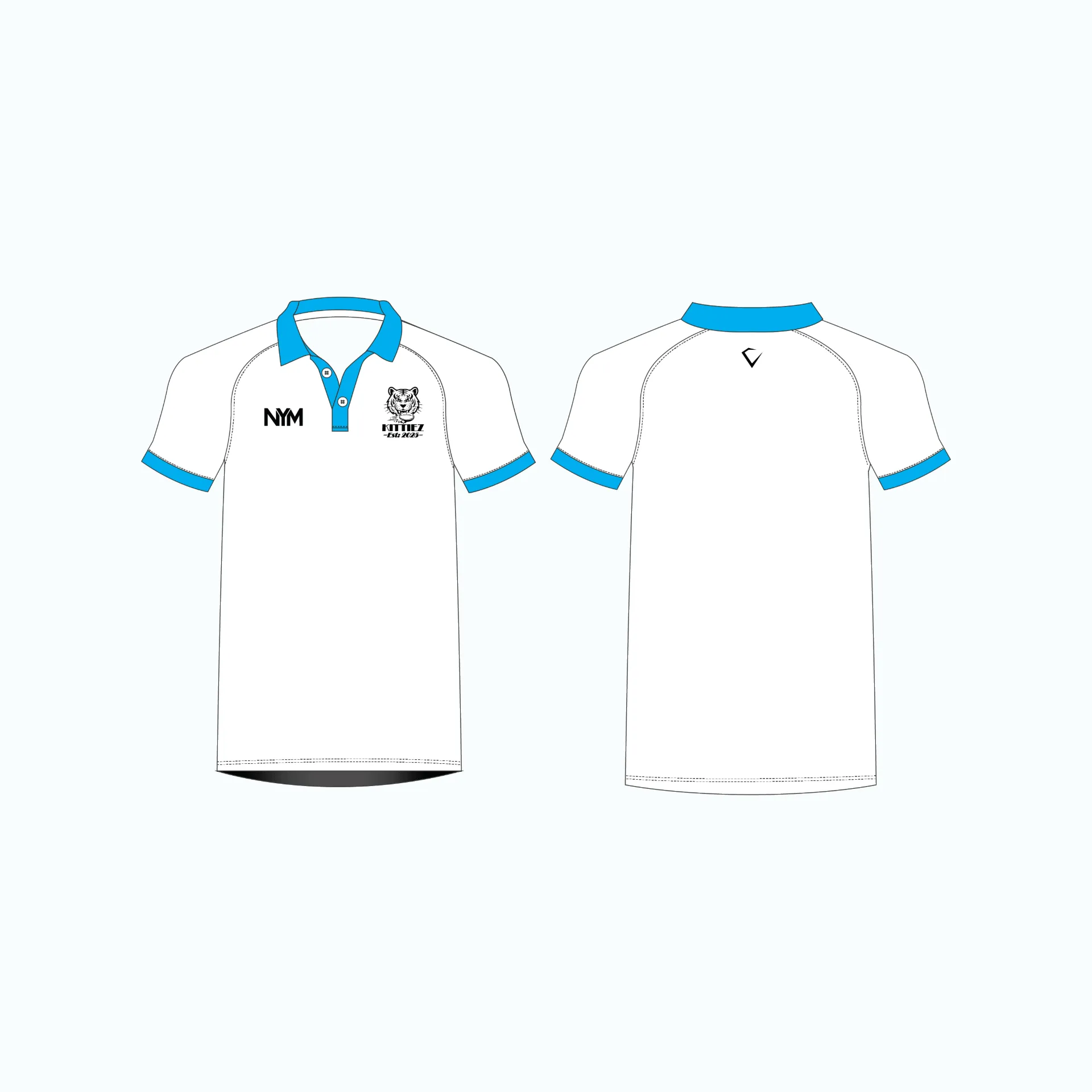 Kittiez - Polo Shirt - Blue (Youth - 2Y)