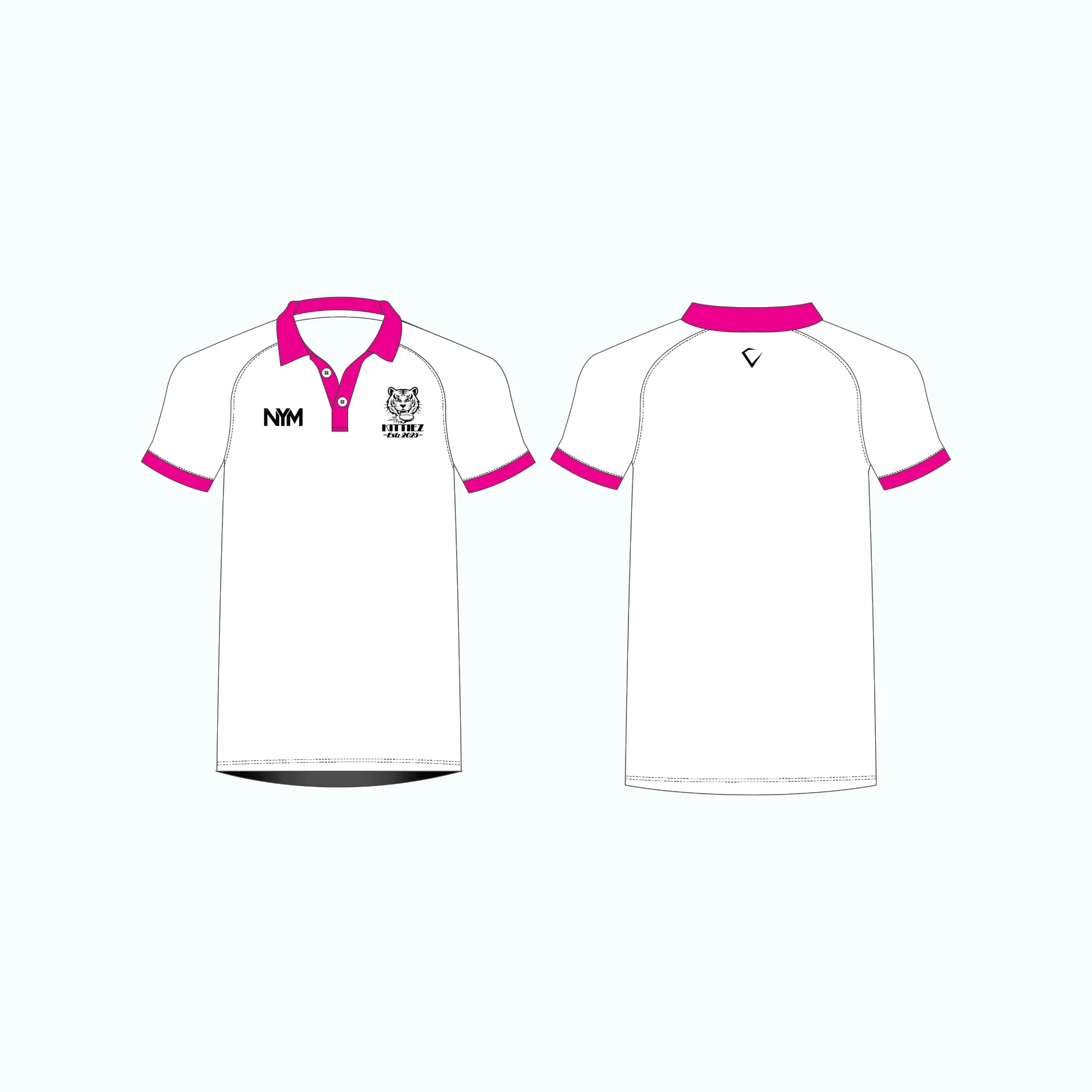 Kittiez - Polo Shirt - Pink (Youth - 2Y)